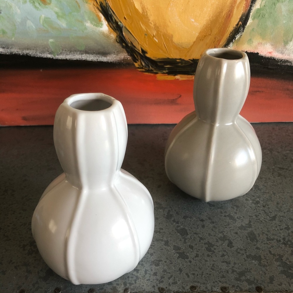 Ceramic white vase  / small - Home decor
